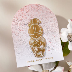 Spellbinders Floral Fans 3D Embossing Folder