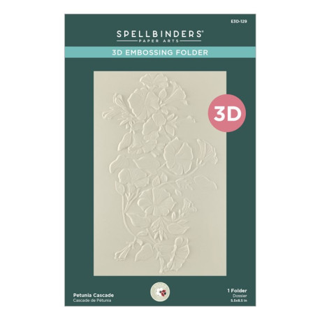Spellbinders Petunia Cascade 3D Embossing Folder