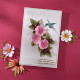 Spellbinders Petunia and Hummingbird Etched Dies
