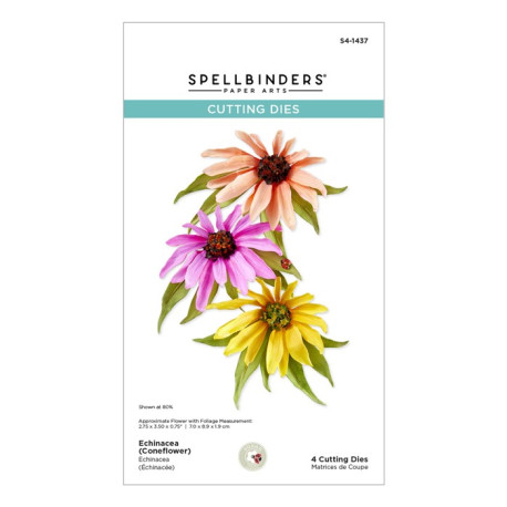 Spellbinders Echinacea (Coneflower) Etched Dies
