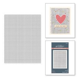 Spellbinders Journal Grid Registration BetterPress Plate
