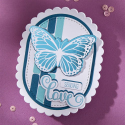 Spellbinders Scallop and Stitched Edge Ovals Etched Dies