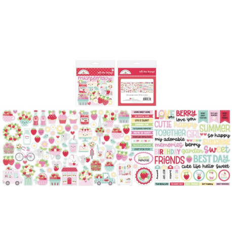 Doodlebug Design Berry Sweet All The Things 138 pezzi