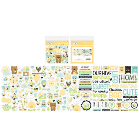 Doodlebug Design Bee Happy All The Things 173 pezzi