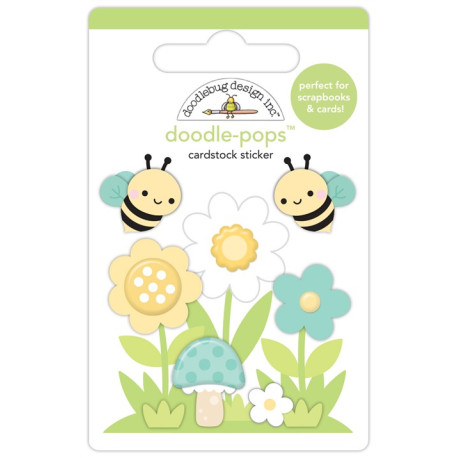 Doodlebug Design Bee Happy Bee-Utiful Garden Doodle-Pops