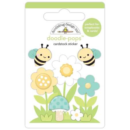 Doodlebug Design Bee Happy Bee-Utiful Garden Doodle-Pops