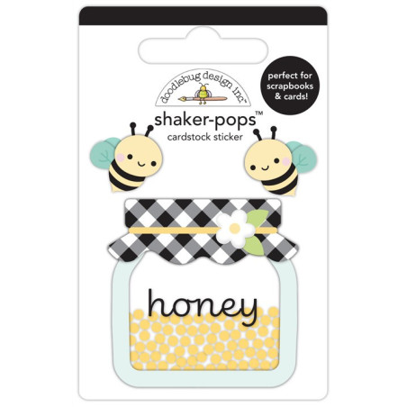 Doodlebug Design Bee Happy Honey Bees Shaker-Pops