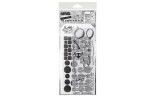 Stampers Anonymous Mixed Media 9 Tim Holtz Clear Stamp and Stencil