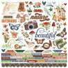 Simple Stories Simple Vintage Woodlands Cardstock Stickers 30x30cm