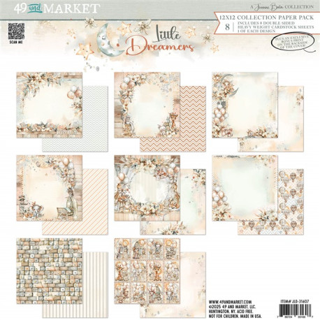 49 and Market Little Dreamer Collection Pack 30x30cm