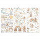 49 and Market Little Dreamer Rub-On Transfer Set 3 fogli