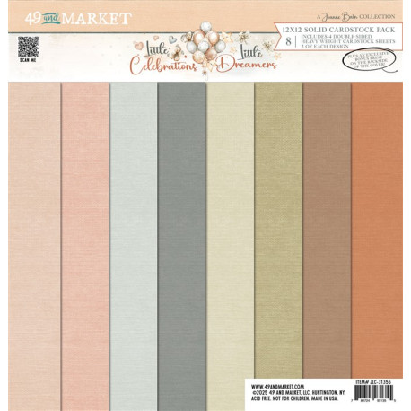 49 and Market Little Dreamer / Little Celebrations Solids Collection Pack 30x30cm