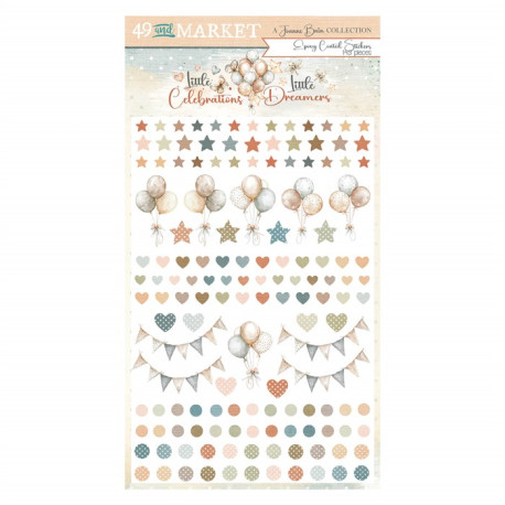 49 and Market Little Dreamer / Little Celebrations Epoxy Stickers 143pz