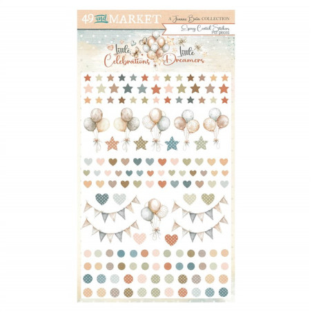 49 and Market Little Dreamer / Little Celebrations Epoxy Stickers 143pz