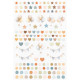 49 and Market Little Dreamer / Little Celebrations Epoxy Stickers 143pz