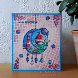 Woodware Craft Collection Seaside Dreamcatcher Clear Stamps