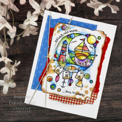 Woodware Craft Collection Seaside Dreamcatcher Clear Stamps