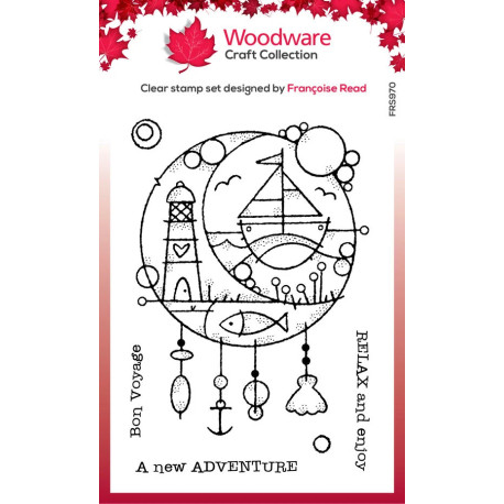 Woodware Craft Collection Seaside Dreamcatcher Clear Stamps