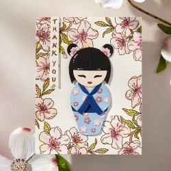Spellbinders Spring in Kyoto BetterPress Plate & Die Set Blossoms & Sentiments