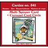 Crealies Cardzz Dies No. 341 Multi Spinner + Carousel Card Circle