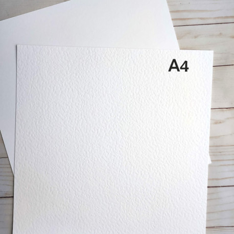 Foglio Carta Martellata Bianca A4 Premium Collection 300 gsm