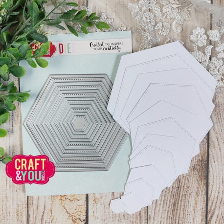 Craft&You Hexagon Base Set Dies