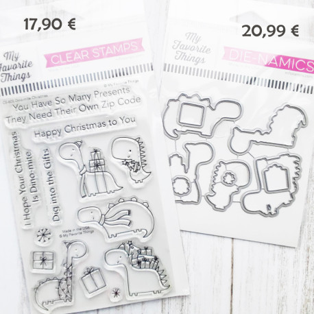 SET My Favorite Things Dino-mite Christmas TIMBRI + FUSTELLE