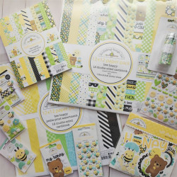 Doodlebug Design Bee Happy Paper Pack 30x30cm