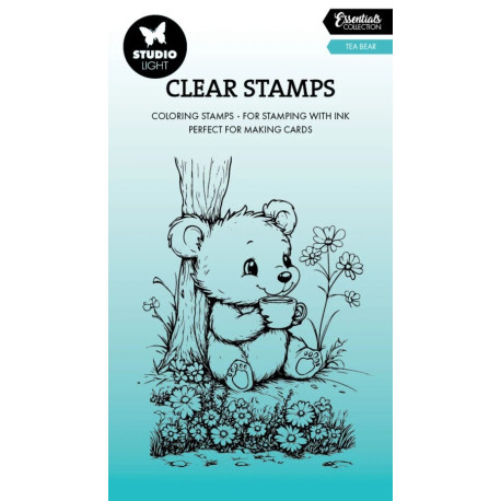 Studio Light Tea Bear Essentials Coloring Clear Stamp