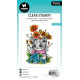 Studio Light Floral Cat Essentials Coloring Clear Stamp