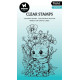 Studio Light Floral Cat Essentials Coloring Clear Stamp