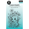 Studio Light Floral Cat Essentials Coloring Clear Stamp