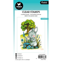Studio Light Cute Bunny Essentials Coloring Clear Stamp