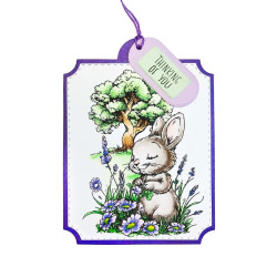Studio Light Cute Bunny Essentials Coloring Clear Stamp