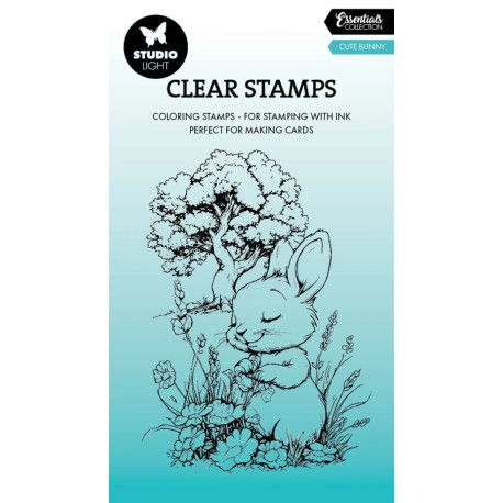 Studio Light Cute Bunny Essentials Coloring Clear Stamp