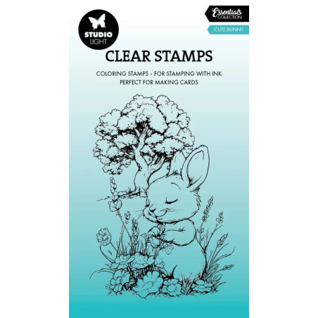 Studio Light Cute Bunny Essentials Coloring Clear Stamp