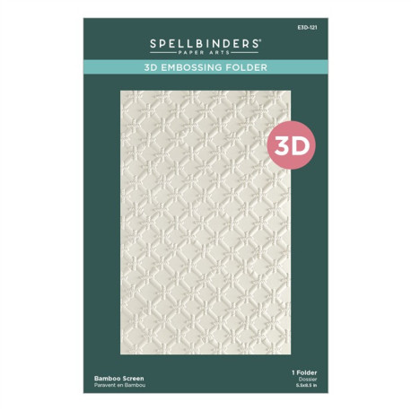 Spellbinders Bamboo Screen 3D Embossing Folder