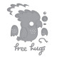 Spellbinders Free Hugs Oscar Etched Dies