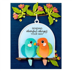 Spellbinders Pretty Birds Etched Dies