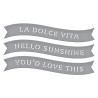 Spellbinders La Dolce Vita Banners Etched Dies