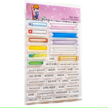 GLIMPS CLEAR STAMPS - GCS 21-59 BANNERINI