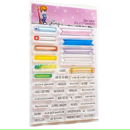 GLIMPS CLEAR STAMPS - GCS 21-59 BANNERINI