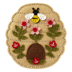 Spellbinders Felt Floral Beehive Etched Dies