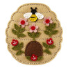 Spellbinders Felt Floral Beehive Etched Dies