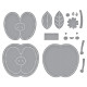 Spellbinders Felt Cheeky Apple Etched Dies