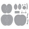 Spellbinders Felt Cheeky Apple Etched Dies