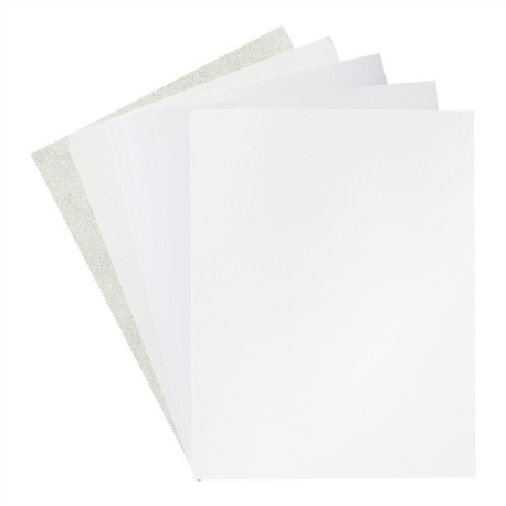 Spellbinders Treasured Cardstock Antique White Assortment Pack A4