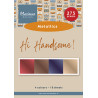 Marianne Design Hi Handsome! A5 Metallics Cardstock