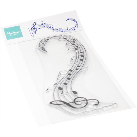 Marianne Design Clear Stamps Music Swirl