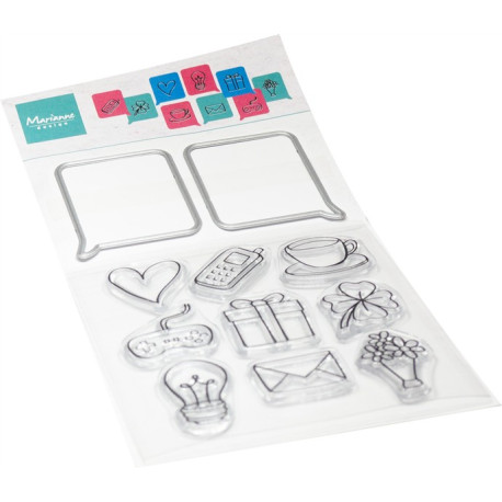 Marianne Design Stamp & Die Set Chat Bubbles